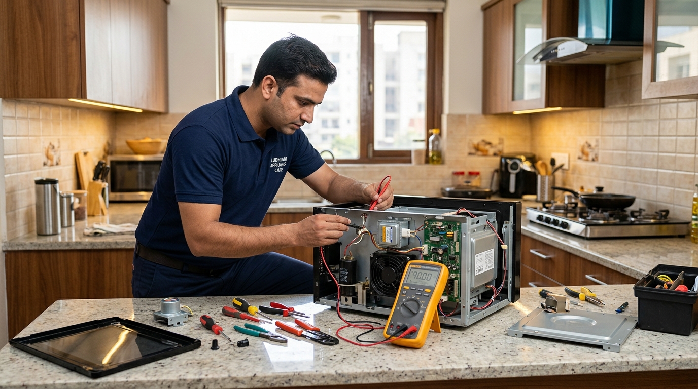 Common Microwave Oven Problems and Repair Solutions in Ludhiana