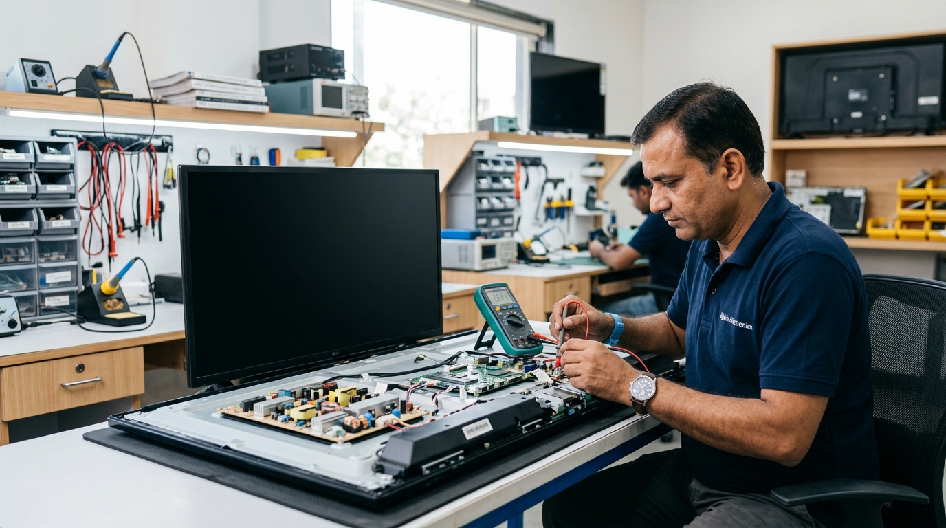 LED TV No Display and Sound Problems: Repair Guide for Ujjain