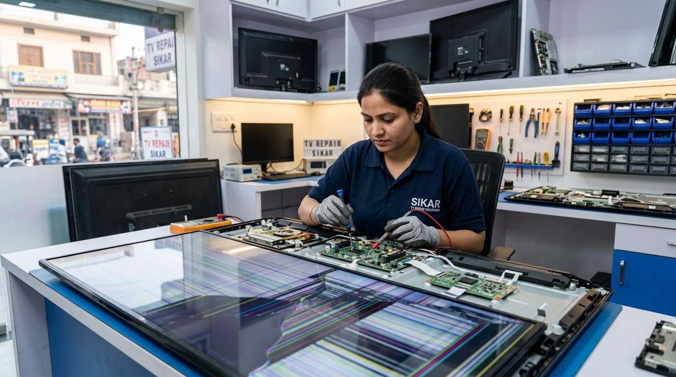 LED TV Screen Problems? Repair Options in Sikar