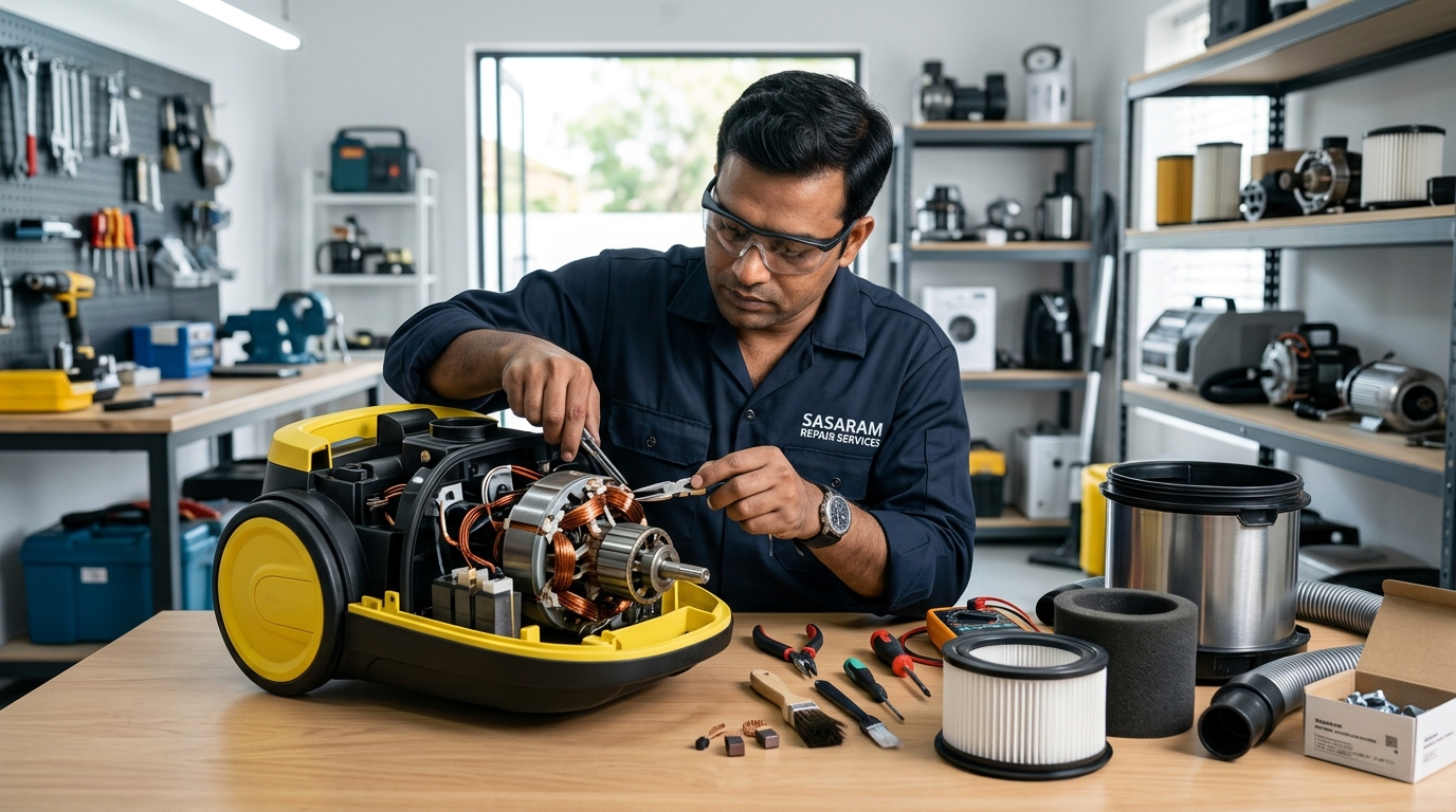 Vacuum Cleaner Motor, Filter and Suction Repair Guide for Sasaram